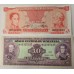 VENEZUELA 1989-1992 . FIVE 5 and TEN 10 BOLIVARES BANKNOTES